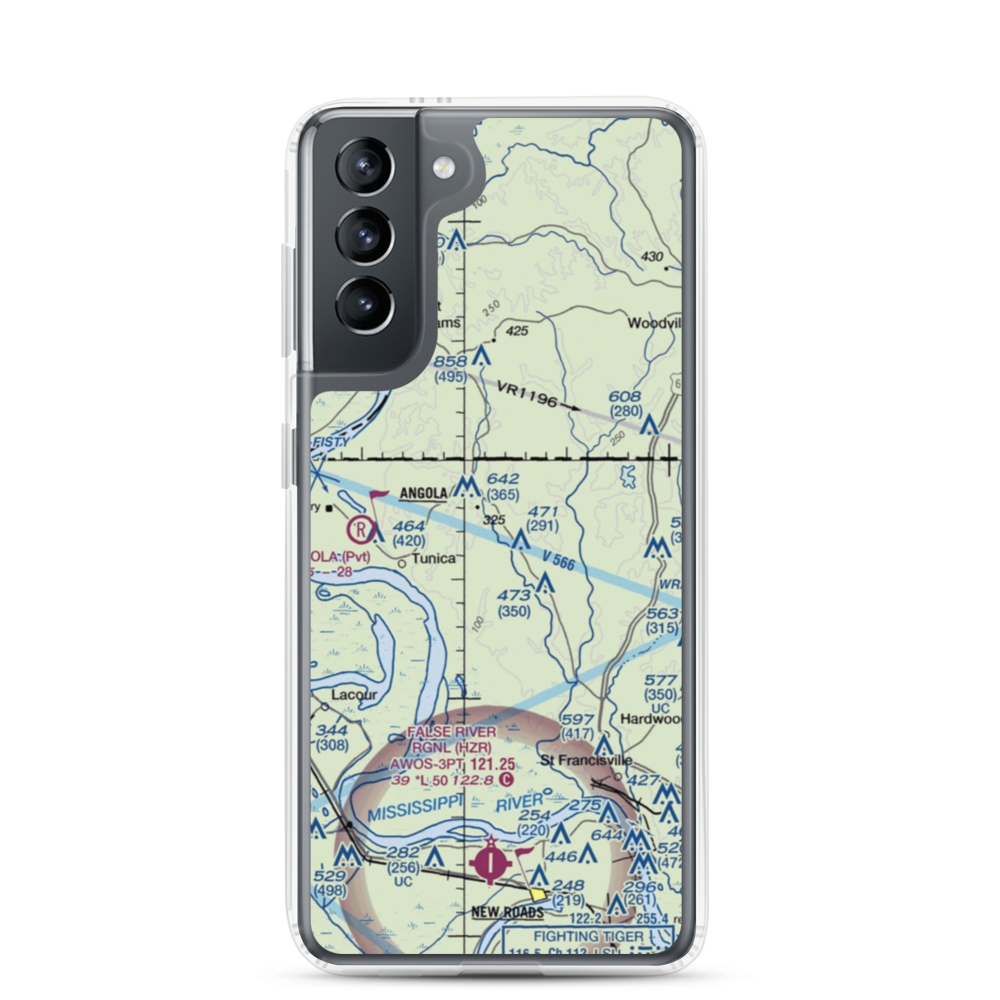 Sara Field (LS89) VFR Sectional Samsung Case Samsung Galaxy S21 model shown