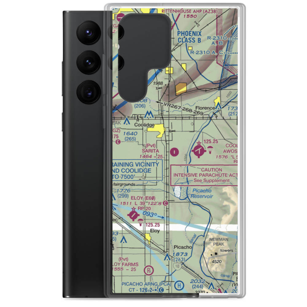 Sarita Airport (37AZ) VFR Sectional Samsung Case Samsung Galaxy S22 Ultra model shown