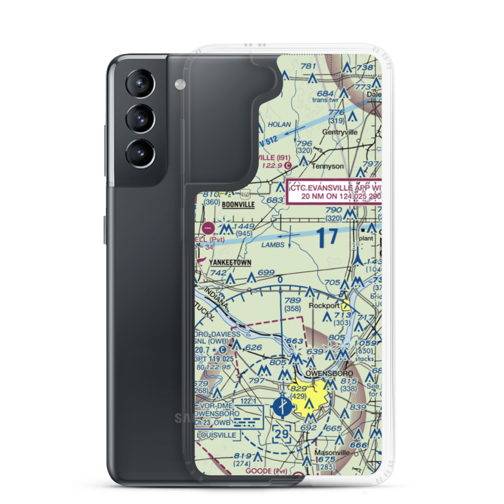 Sarver Field (US-0091) VFR Sectional Samsung Case Samsung Galaxy S21 model shown