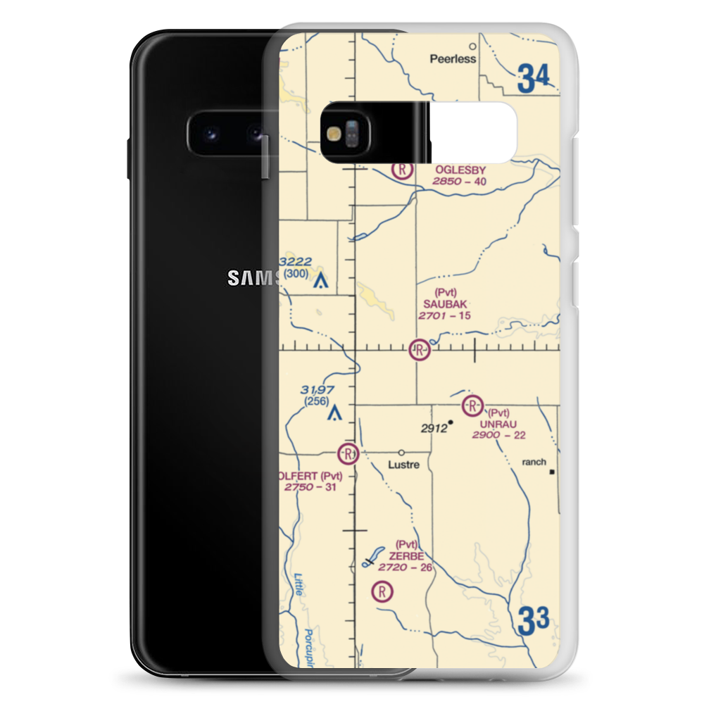 Saubak Airport (15MT) VFR Sectional Samsung Case Samsung Galaxy S10+ model shown