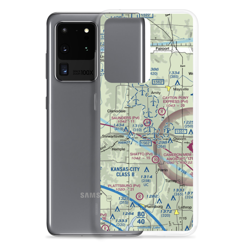 Saunders Field (MU31) VFR Sectional Samsung Case Samsung Galaxy S20 Ultra model shown