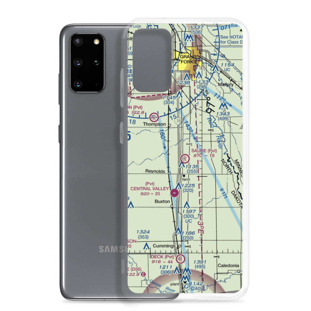 Saure Airport (NA02) VFR Sectional Samsung Case Samsung Galaxy S20 Plus model shown