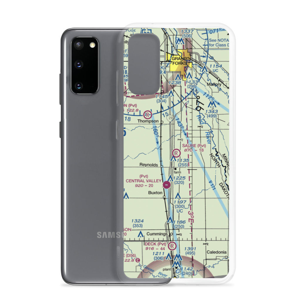 Saure Airport (NA02) VFR Sectional Samsung Case Samsung Galaxy S20 model shown