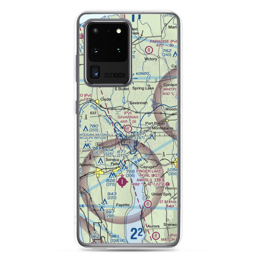 Savannah Agri-Air Airport (46NY) VFR Sectional Samsung Case Samsung Galaxy S20 Ultra model shown
