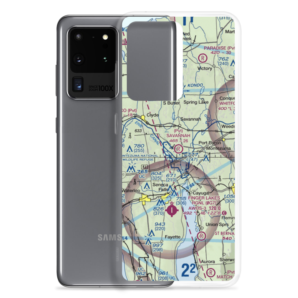 Savannah Agri-Air Airport (46NY) VFR Sectional Samsung Case Samsung Galaxy S20 Ultra model shown