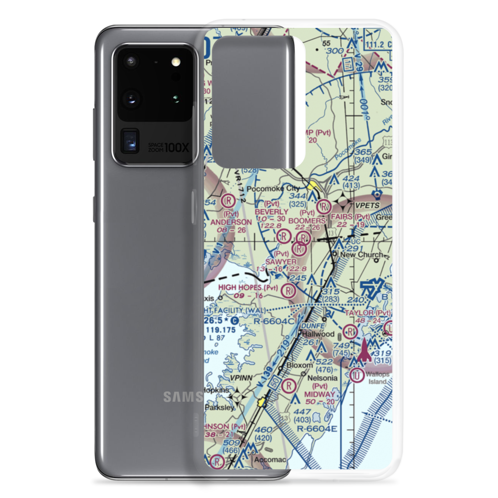 Sawyer Airport (VG19) VFR Sectional Samsung Case Samsung Galaxy S20 Ultra model shown
