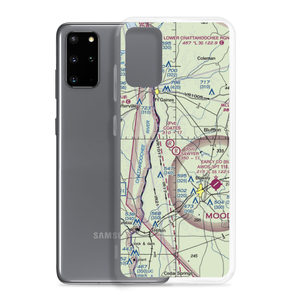 Sawyer Farm Airport (66GA) VFR Sectional Samsung Case Samsung Galaxy S20 Plus model shown
