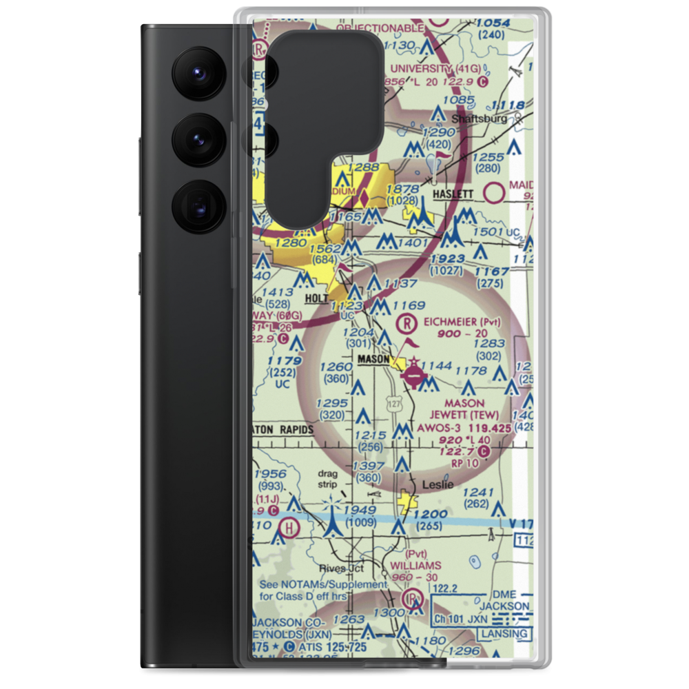Sawyer Field (29MI) VFR Sectional Samsung Case Samsung Galaxy S22 Ultra model shown