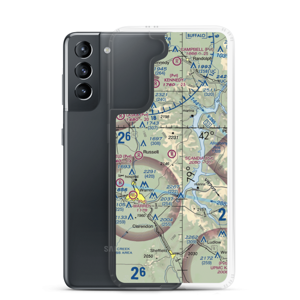Scandia Air Park (6PA4) VFR Sectional Samsung Case Samsung Galaxy S21 model shown