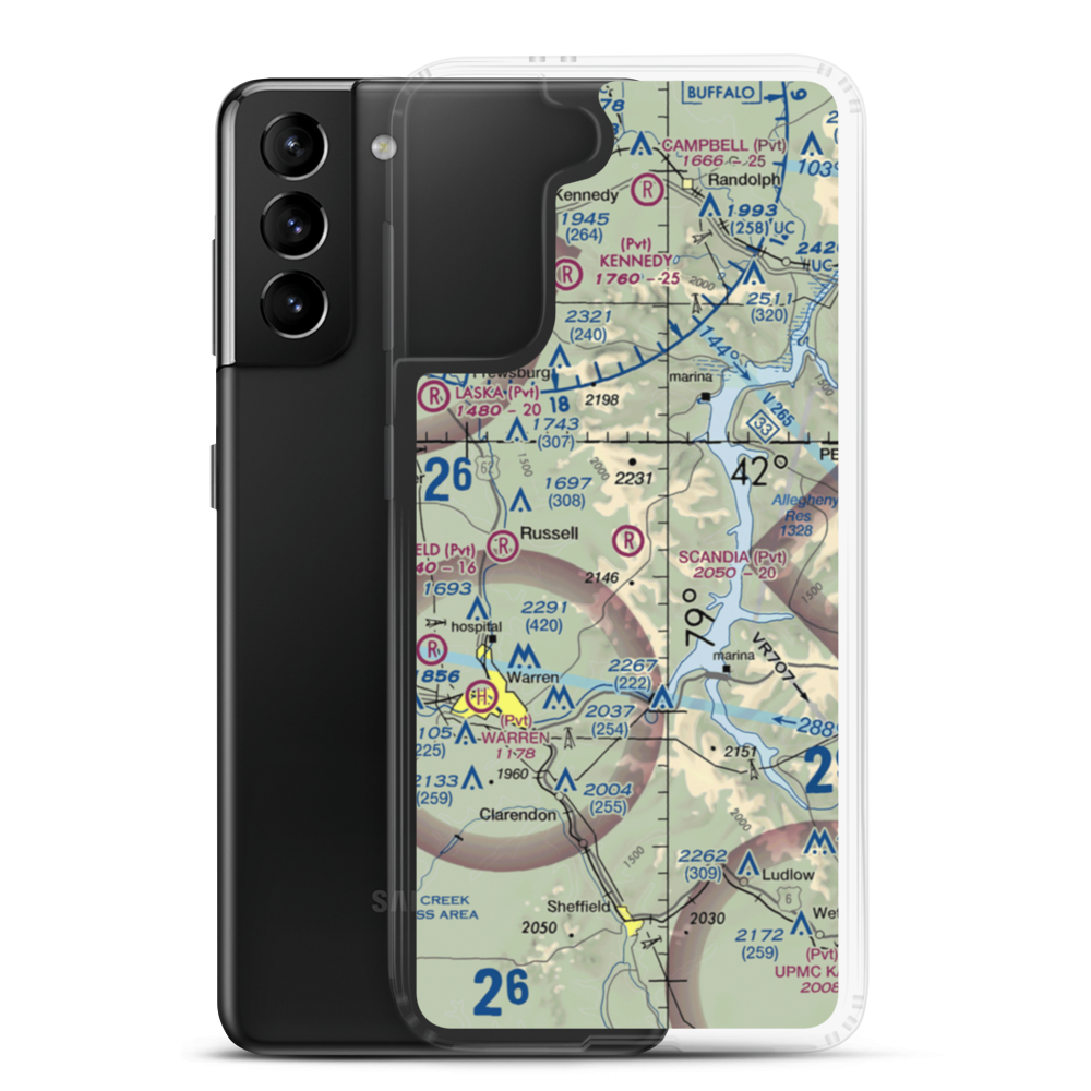 Scandia Air Park (6PA4) VFR Sectional Samsung Case Samsung Galaxy S21 Plus model shown
