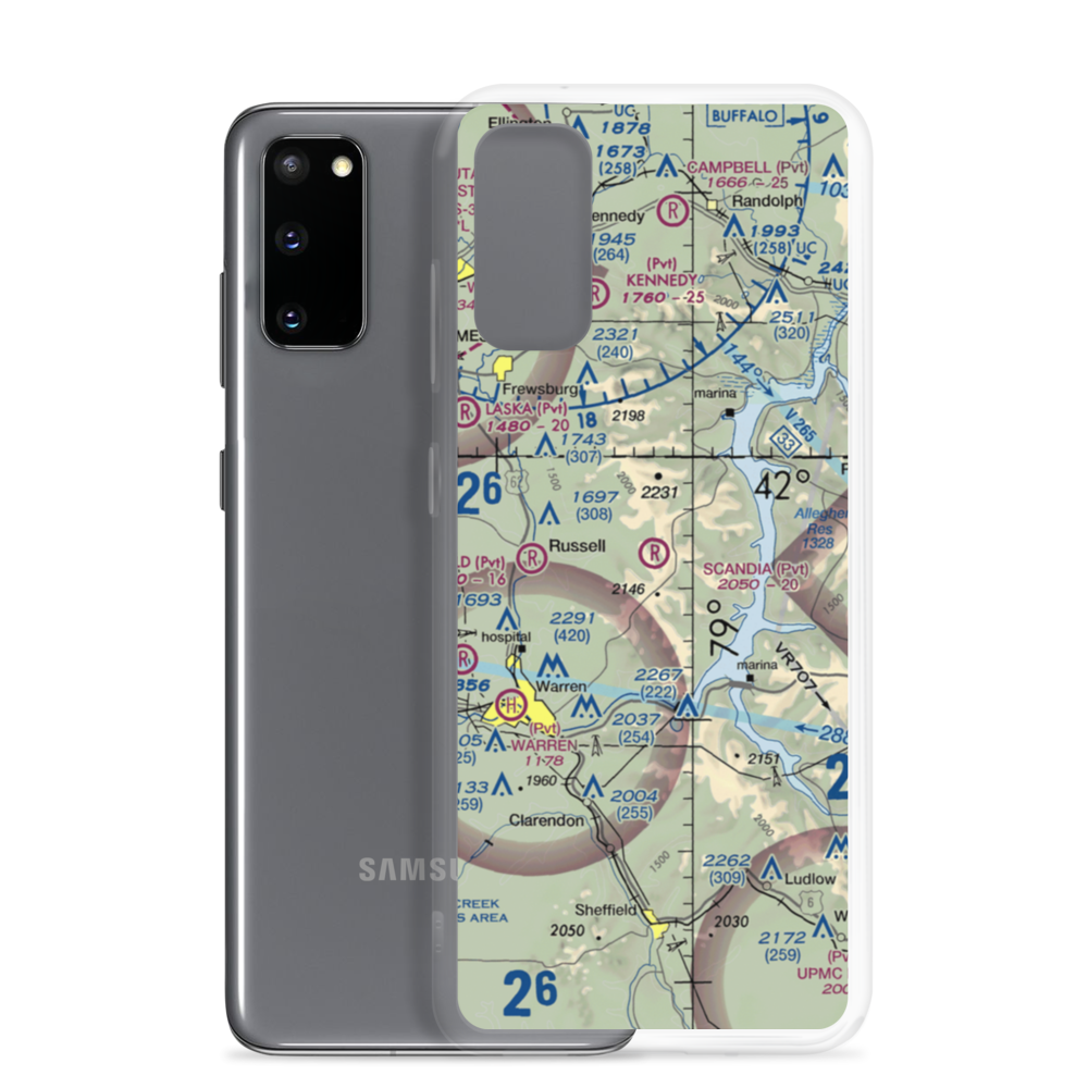 Scandia Air Park (6PA4) VFR Sectional Samsung Case Samsung Galaxy S20 model shown