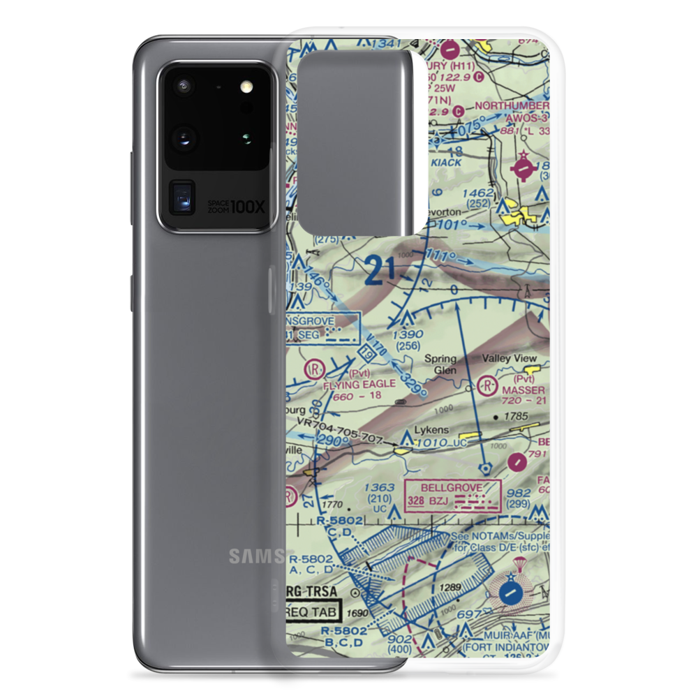 Schadels Airport (1PA9) VFR Sectional Samsung Case Samsung Galaxy S20 Ultra model shown