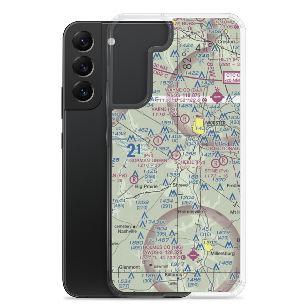 Scheibe Field (OI55) VFR Sectional Samsung Case Samsung Galaxy S22 Plus model shown