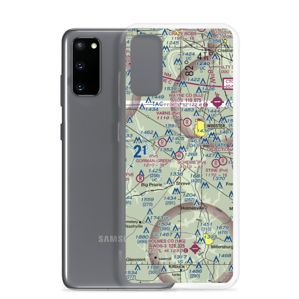 Scheibe Field (OI55) VFR Sectional Samsung Case Samsung Galaxy S20 model shown