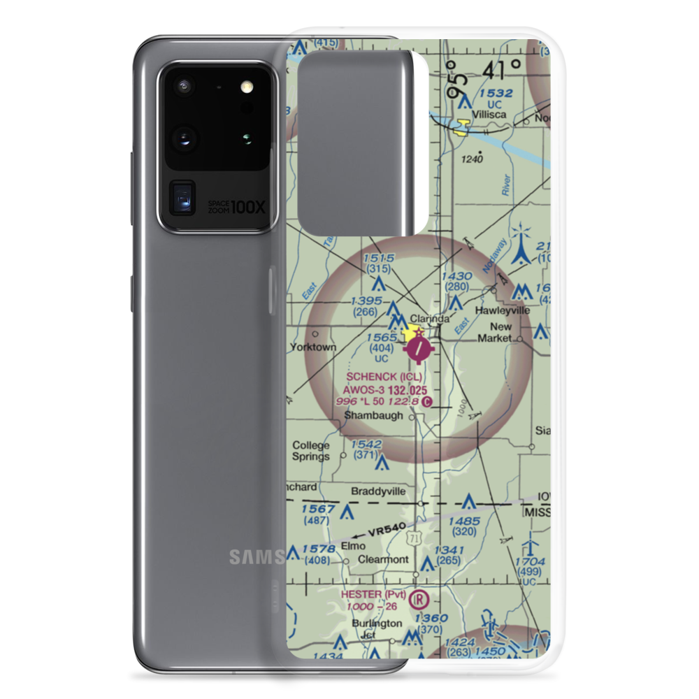 Schenck Field (ICL) VFR Sectional Samsung Case Samsung Galaxy S20 Ultra model shown