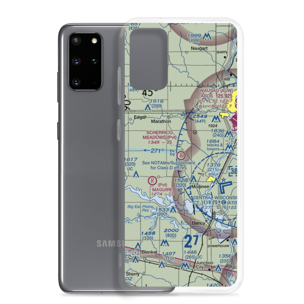Scherrico Meadows Airport (WS16) VFR Sectional Samsung Case Samsung Galaxy S20 Plus model shown