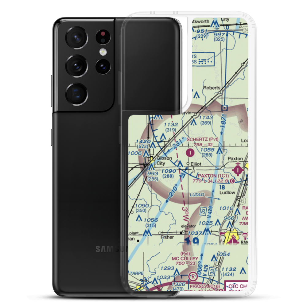 Schertz Field (9IS2) VFR Sectional Samsung Case Samsung Galaxy S21 Ultra model shown