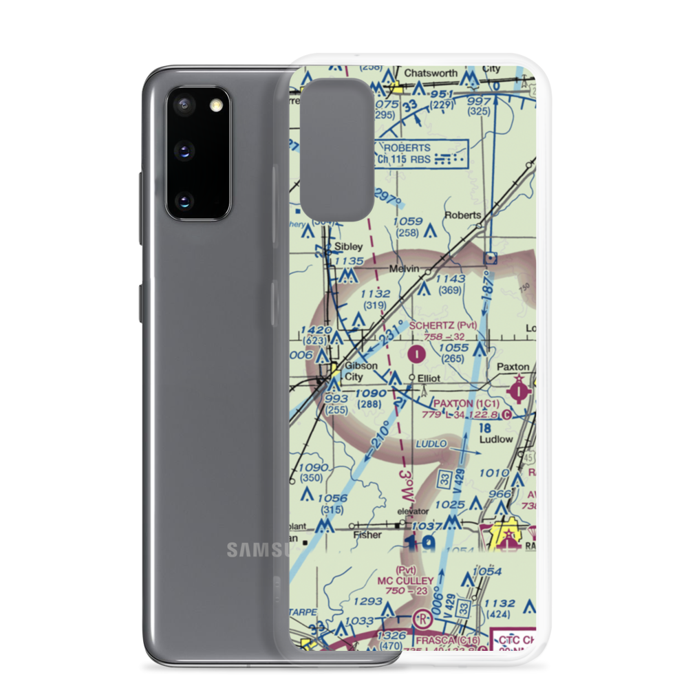 Schertz Field (9IS2) VFR Sectional Samsung Case Samsung Galaxy S20 model shown