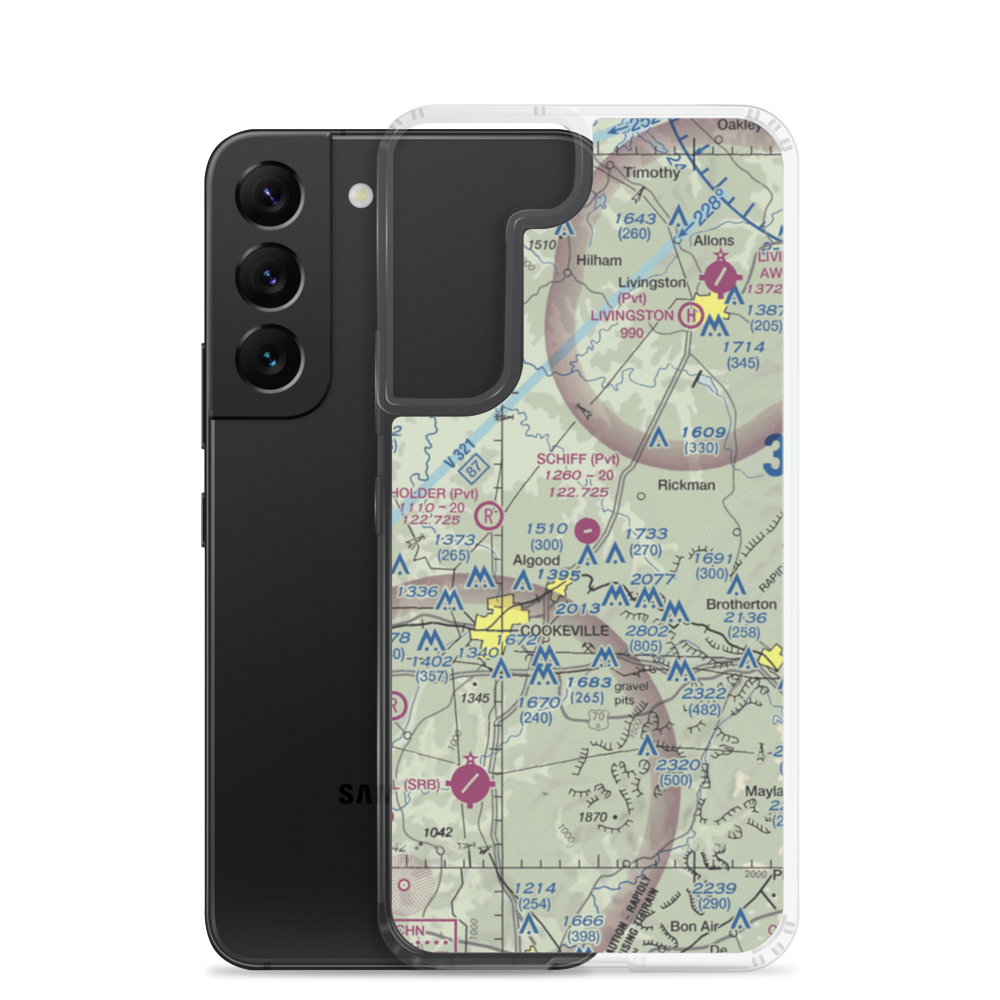 Schiff Airport (TN80) VFR Sectional Samsung Case Samsung Galaxy S22 model shown