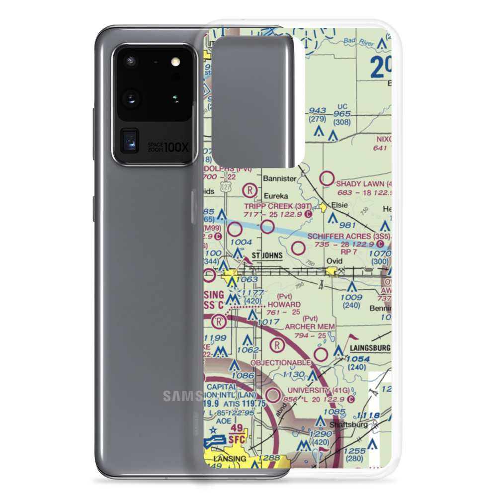 Schiffer Acres Airport (3S5) VFR Sectional Samsung Case Samsung Galaxy S20 Ultra model shown