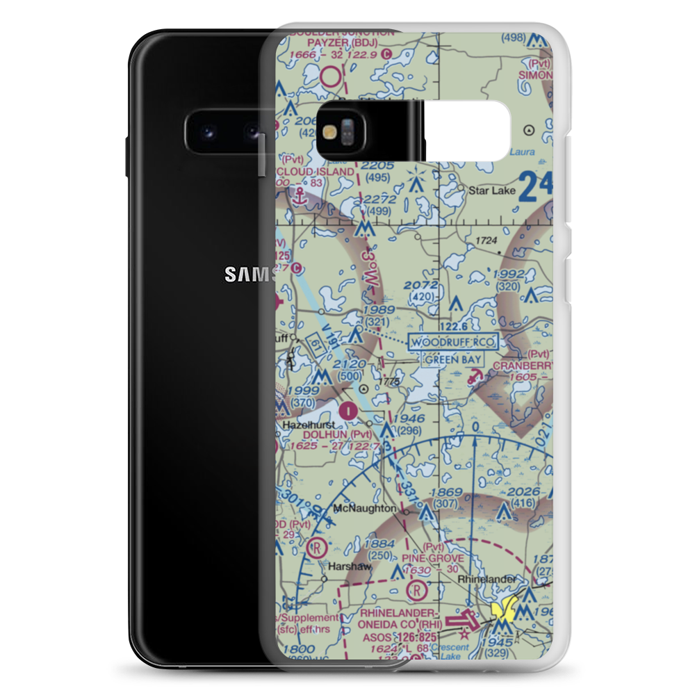 Schiffmann Seaplane Base (WS64) VFR Sectional Samsung Case Samsung Galaxy S10+ model shown