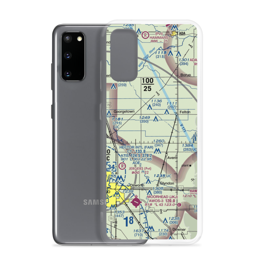 Schjeldrup Airport (MY64) VFR Sectional Samsung Case Samsung Galaxy S20 model shown