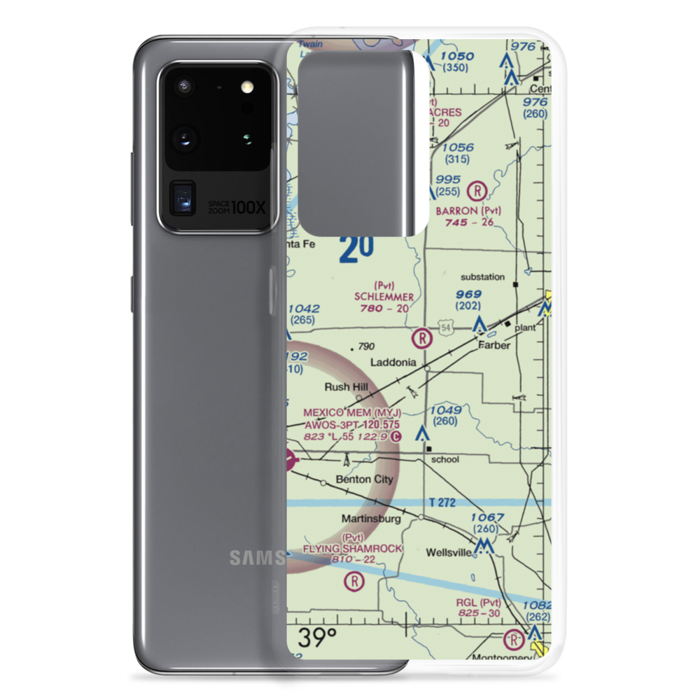 Schlemmer Airport (95MO) VFR Sectional Samsung Case Samsung Galaxy S20 Ultra model shown