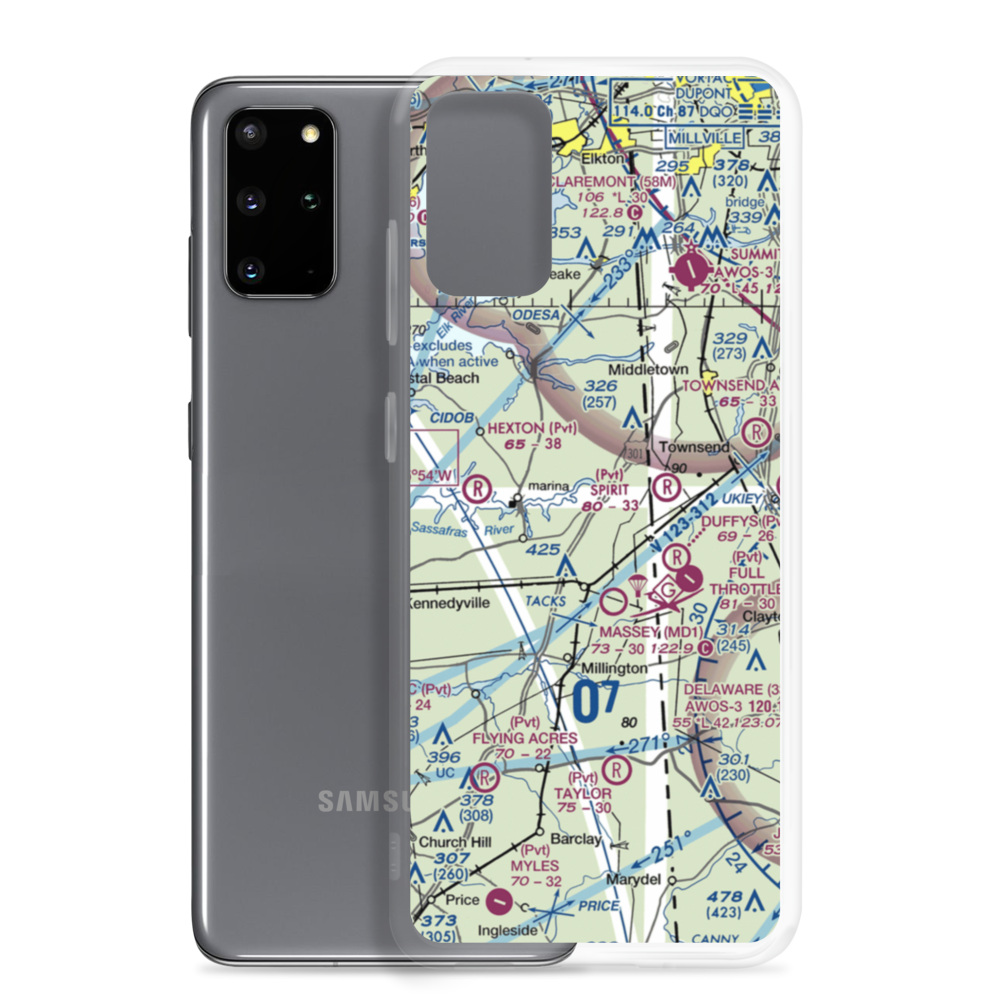 Schlosser Airport (29MD) VFR Sectional Samsung Case Samsung Galaxy S20 Plus model shown