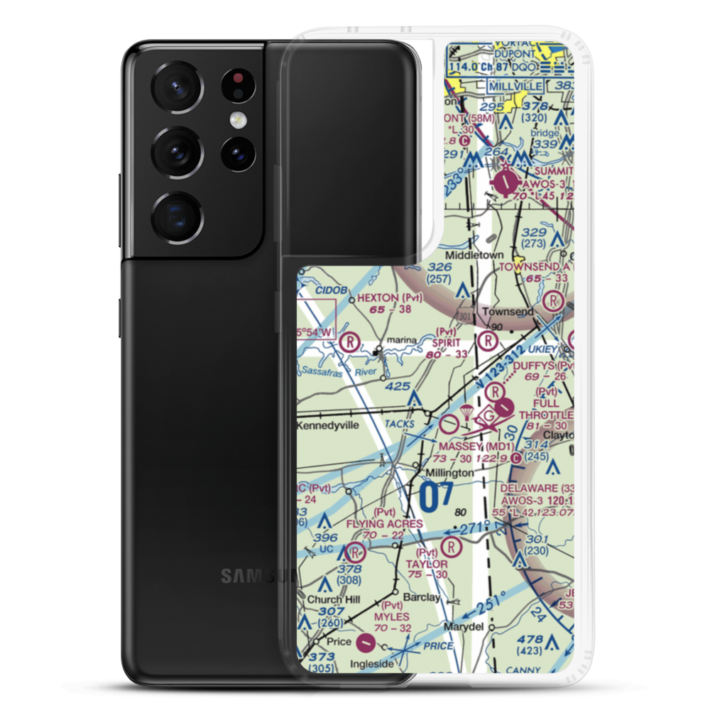 Schlosser Airport (29MD) VFR Sectional Samsung Case Samsung Galaxy S21 Ultra model shown