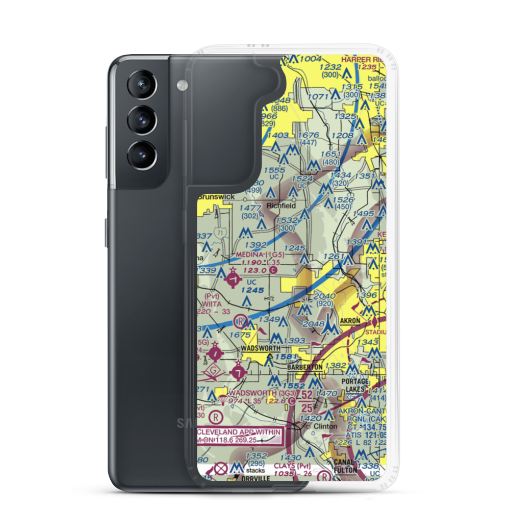 Schmeltzer Heliport (6D5) VFR Sectional Samsung Case Samsung Galaxy S21 model shown