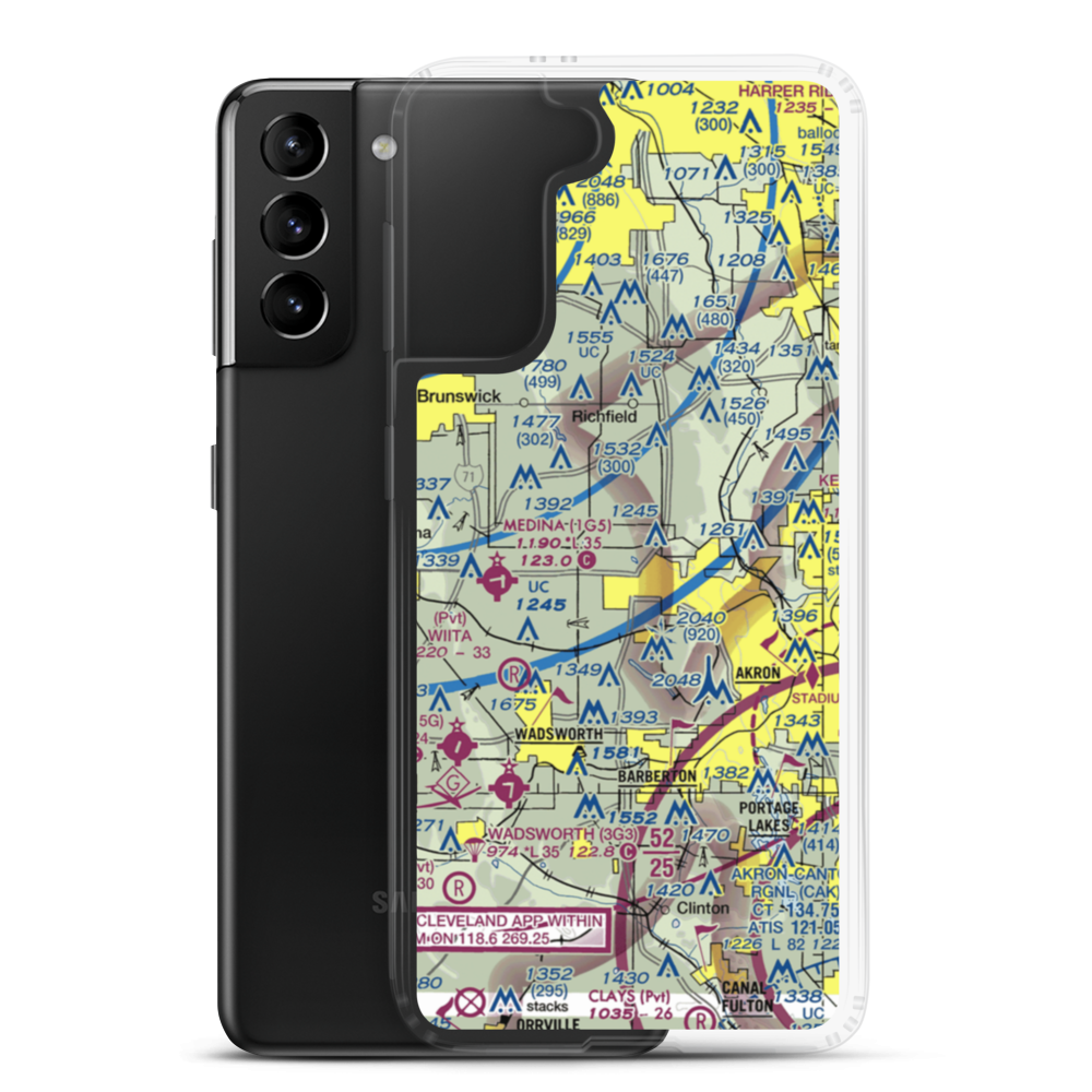 Schmeltzer Heliport (6D5) VFR Sectional Samsung Case Samsung Galaxy S21 Plus model shown
