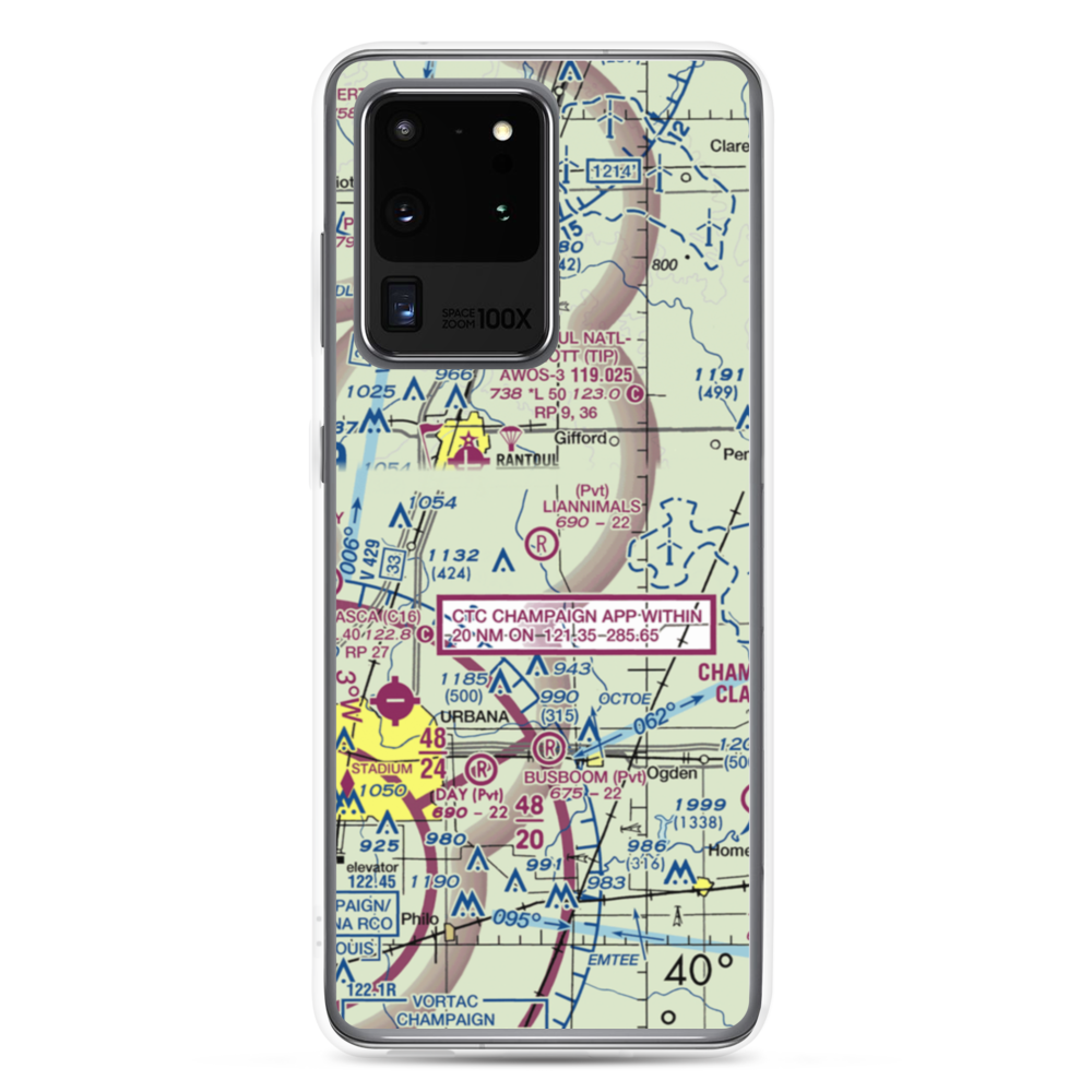 Schmidt Airport (56IS) VFR Sectional Samsung Case Samsung Galaxy S20 Ultra model shown
