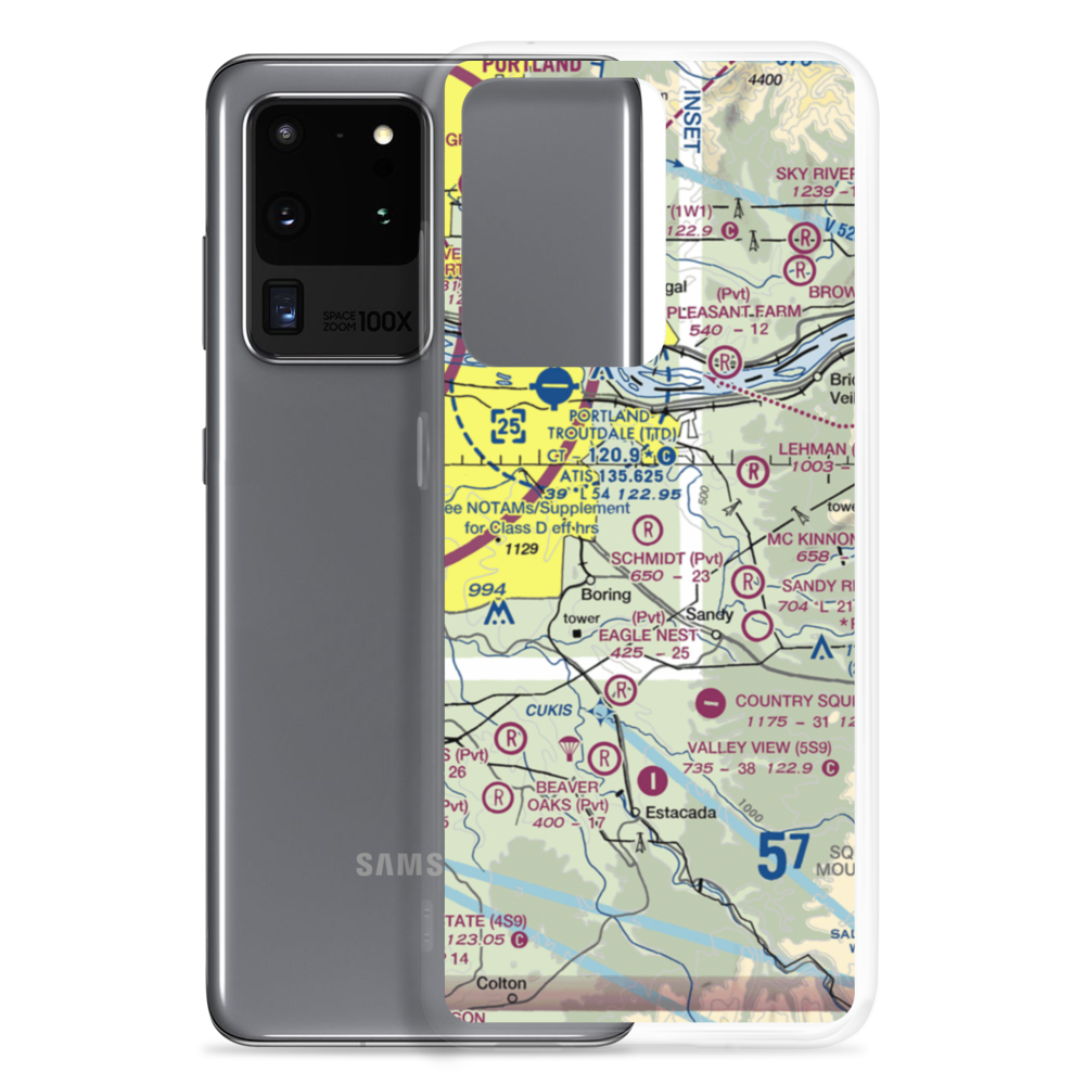 Schmidt Airport (6OR7) VFR Sectional Samsung Case Samsung Galaxy S20 Ultra model shown