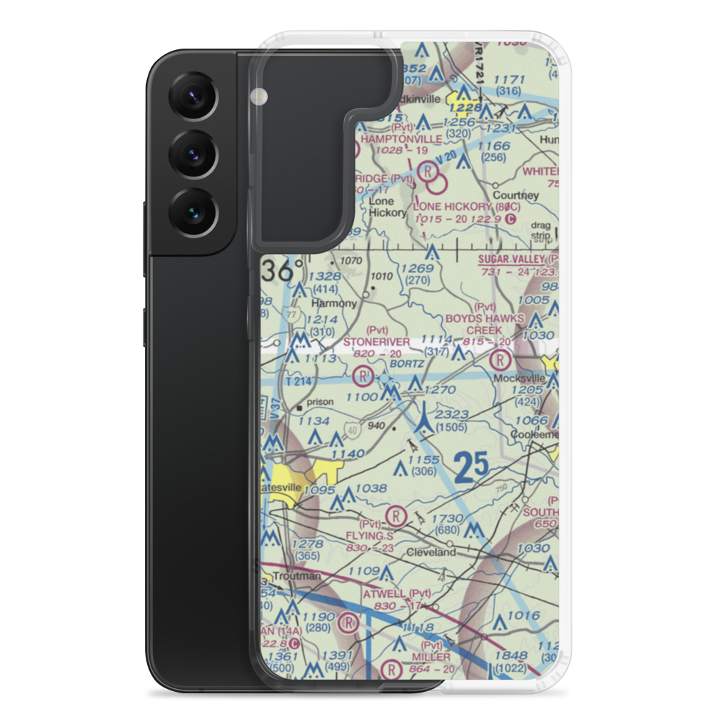 Schneider Haven Airstrip (NC75) VFR Sectional Samsung Case Samsung Galaxy S22 Plus model shown