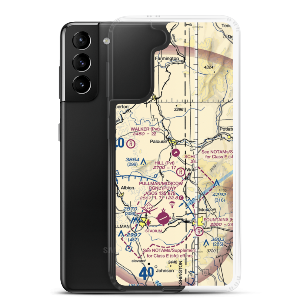 Schoepflin Airport (WN26) VFR Sectional Samsung Case Samsung Galaxy S21 Plus model shown