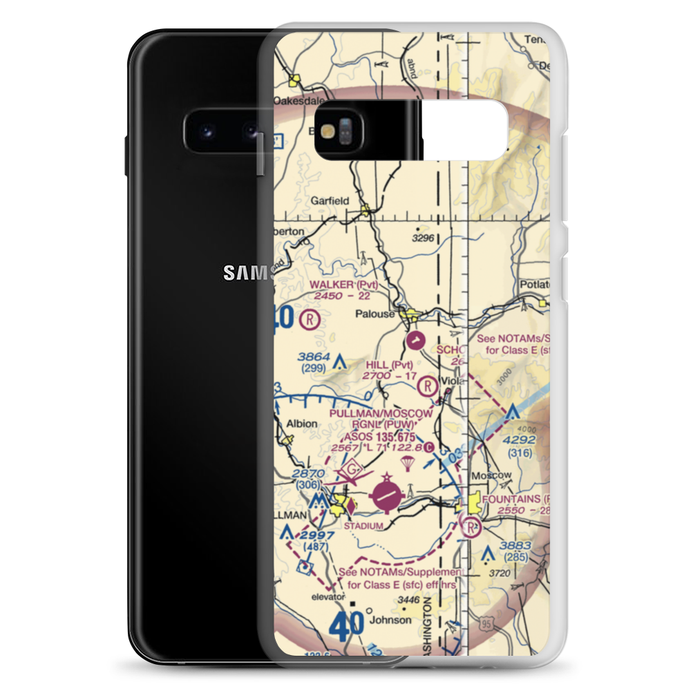 Schoepflin Airport (WN26) VFR Sectional Samsung Case Samsung Galaxy S10+ model shown
