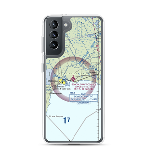 Schoolcraft County Airport (ISQ) VFR Sectional Samsung Case