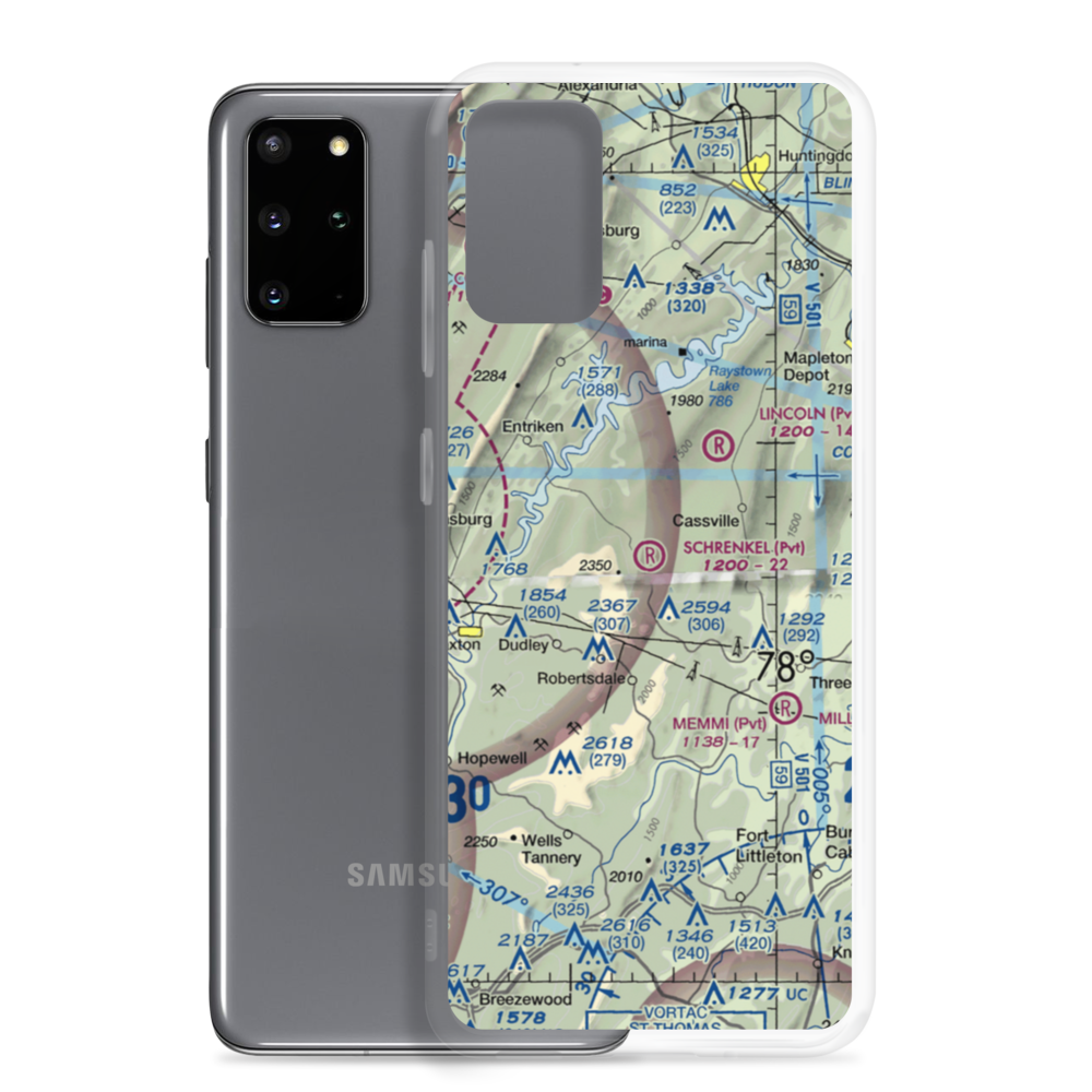 Schrenkel Airport (PN30) VFR Sectional Samsung Case Samsung Galaxy S20 Plus model shown
