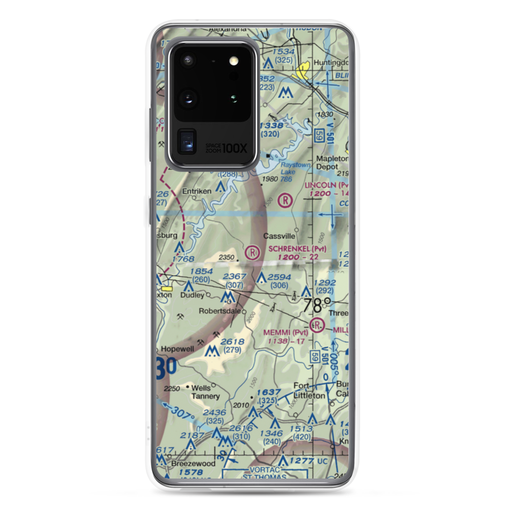 Schrenkel Airport (PN30) VFR Sectional Samsung Case Samsung Galaxy S20 Ultra model shown