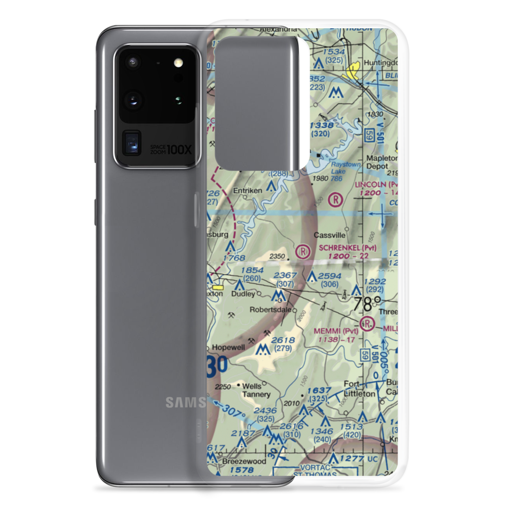 Schrenkel Airport (PN30) VFR Sectional Samsung Case Samsung Galaxy S20 Ultra model shown