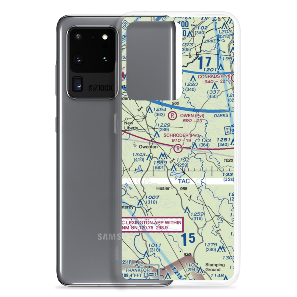Schroder Airport (61KY) VFR Sectional Samsung Case Samsung Galaxy S20 Ultra model shown