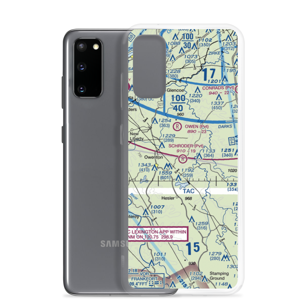 Schroder Airport (61KY) VFR Sectional Samsung Case Samsung Galaxy S20 model shown