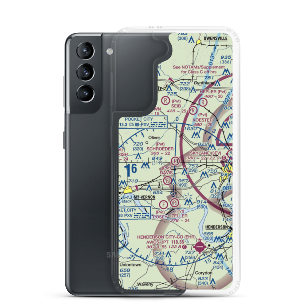 Schroeder Private Airport (7II3) VFR Sectional Samsung Case Samsung Galaxy S21 model shown
