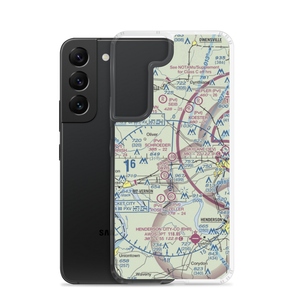 Schroeder Private Airport (7II3) VFR Sectional Samsung Case Samsung Galaxy S22 model shown