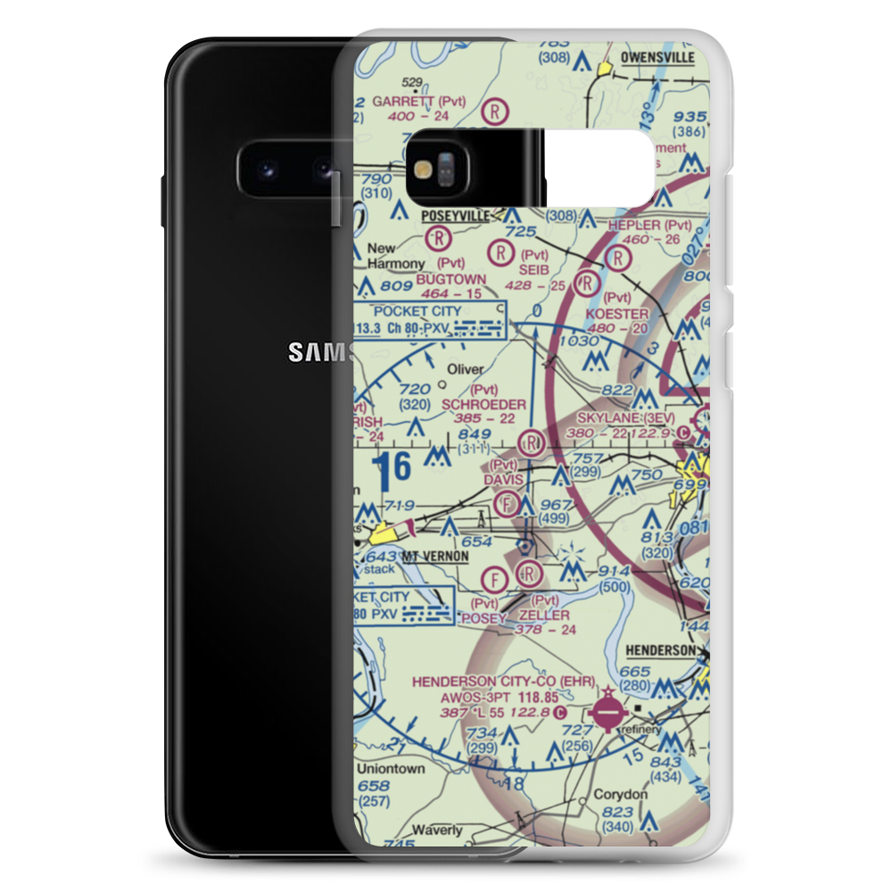 Schroeder Private Airport (7II3) VFR Sectional Samsung Case Samsung Galaxy S10+ model shown