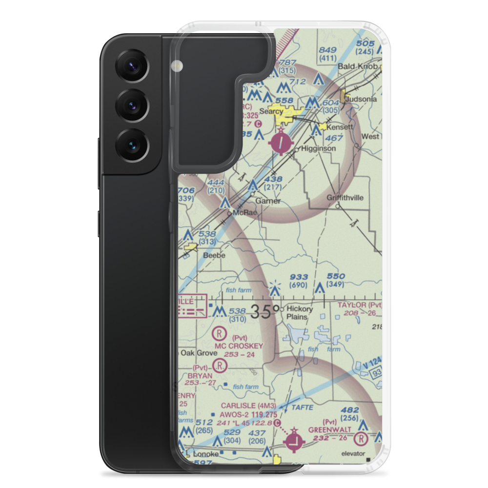 Schroeder's field (US-0466) VFR Sectional Samsung Case Samsung Galaxy S22 Plus model shown