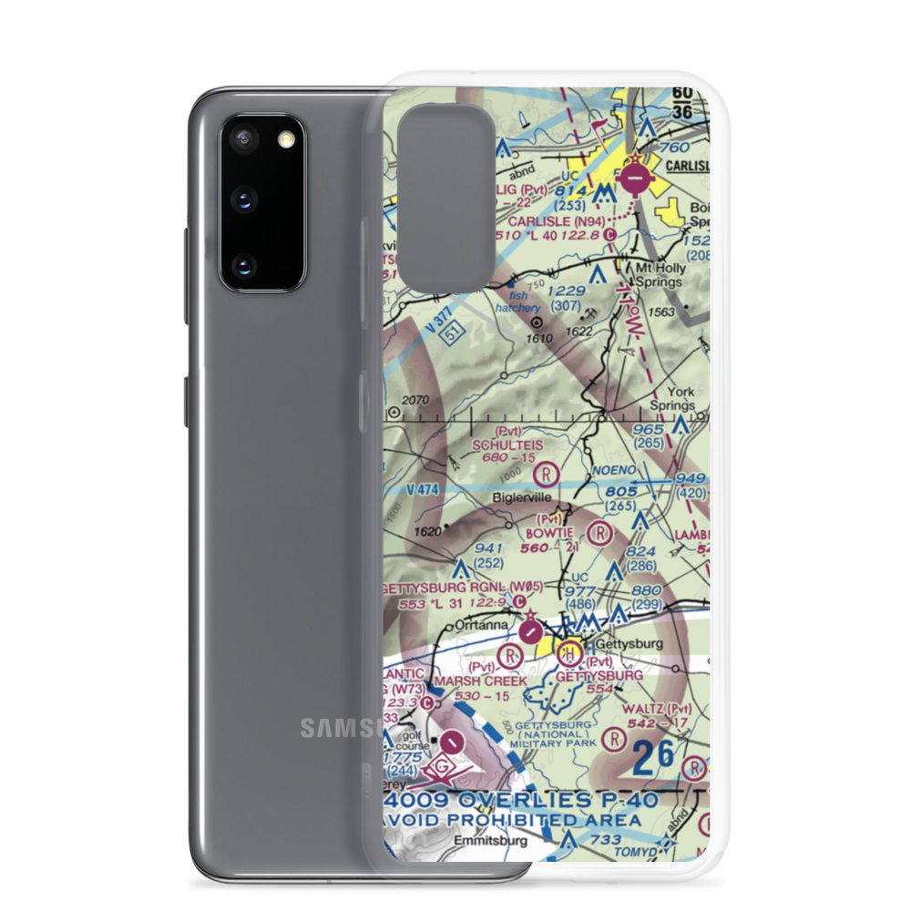 Schulteis Airport (3PN0) VFR Sectional Samsung Case Samsung Galaxy S20 model shown