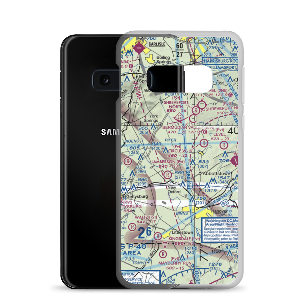 Schulteis Field (71PN) VFR Sectional Samsung Case Samsung Galaxy S10e model shown