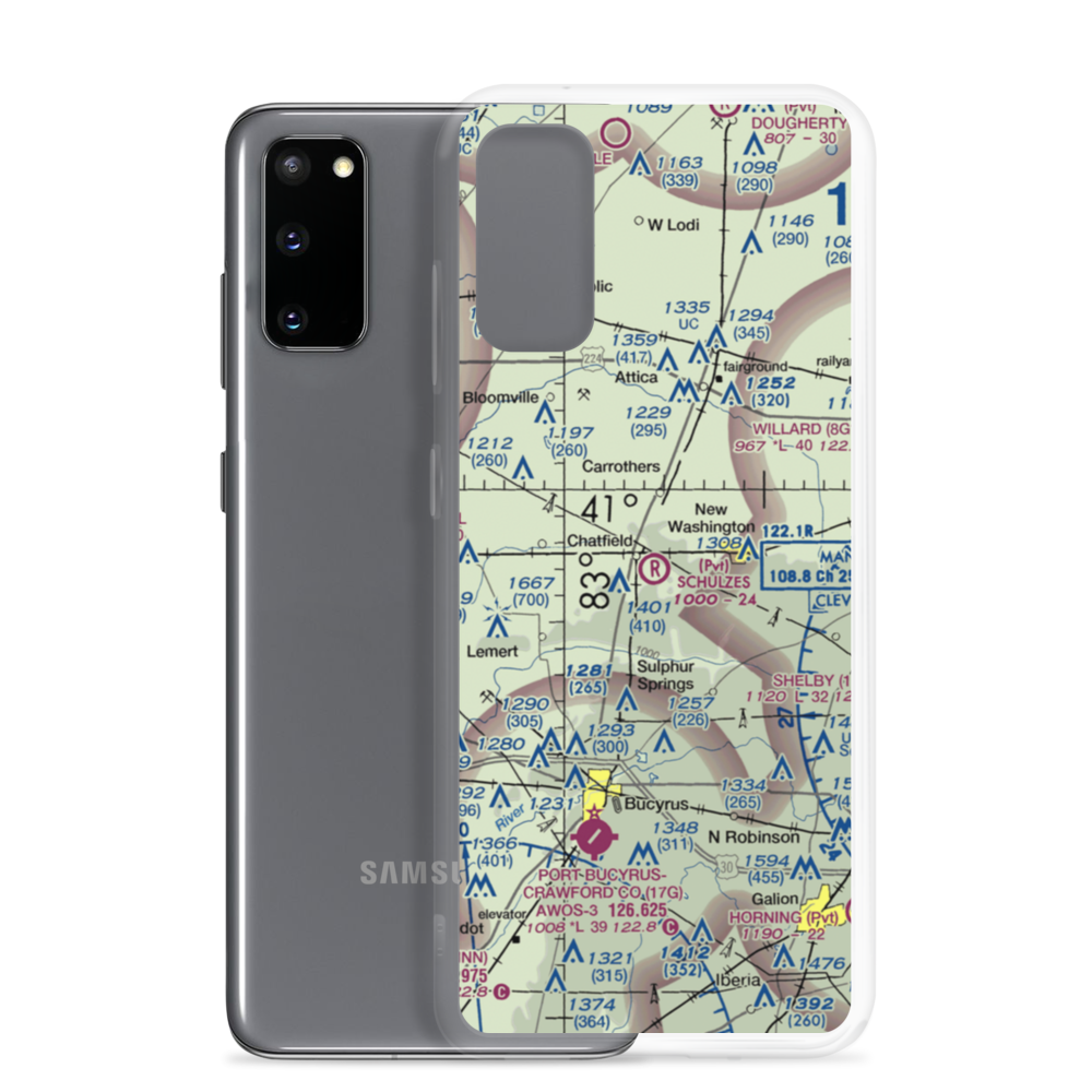 Schulze's Airport (69OI) VFR Sectional Samsung Case Samsung Galaxy S20 model shown