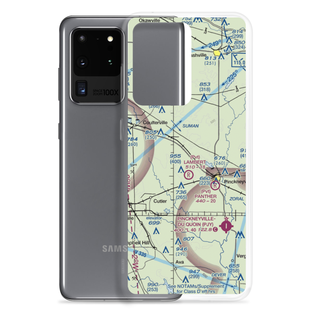Schumaier Restricted Landing Area (01LL) VFR Sectional Samsung Case Samsung Galaxy S20 Ultra model shown